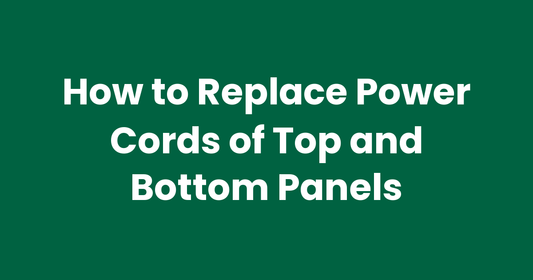How to Replace Power Cords of Top and Bottom Panels