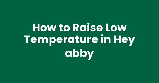 How to Raise Low Temperature in Hey abby