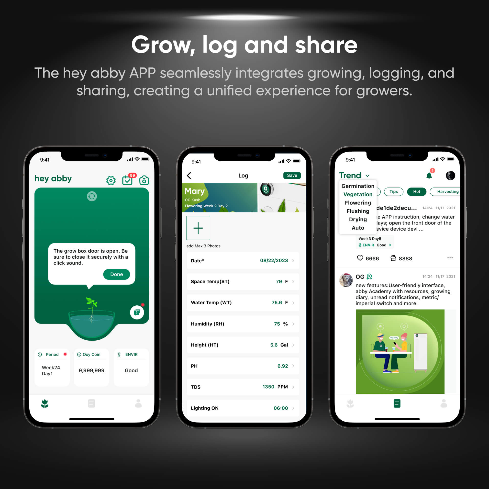 Hey abby 420 grow box for hydro cannabis with APP control