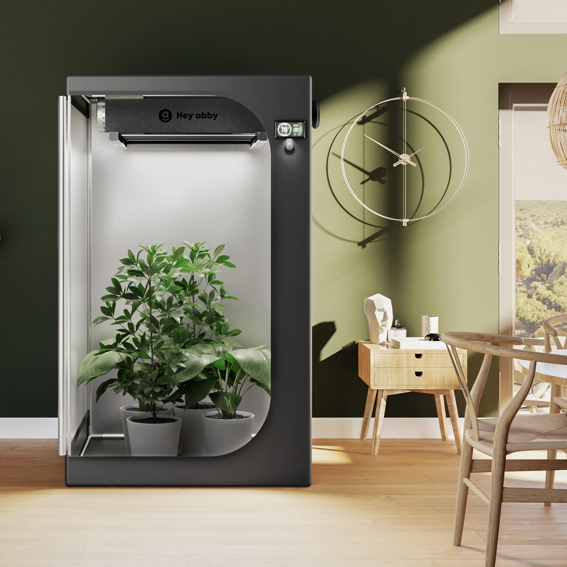 Hey abby GrowMate_next-gen intelligent indoor grow tent kit powered by AI