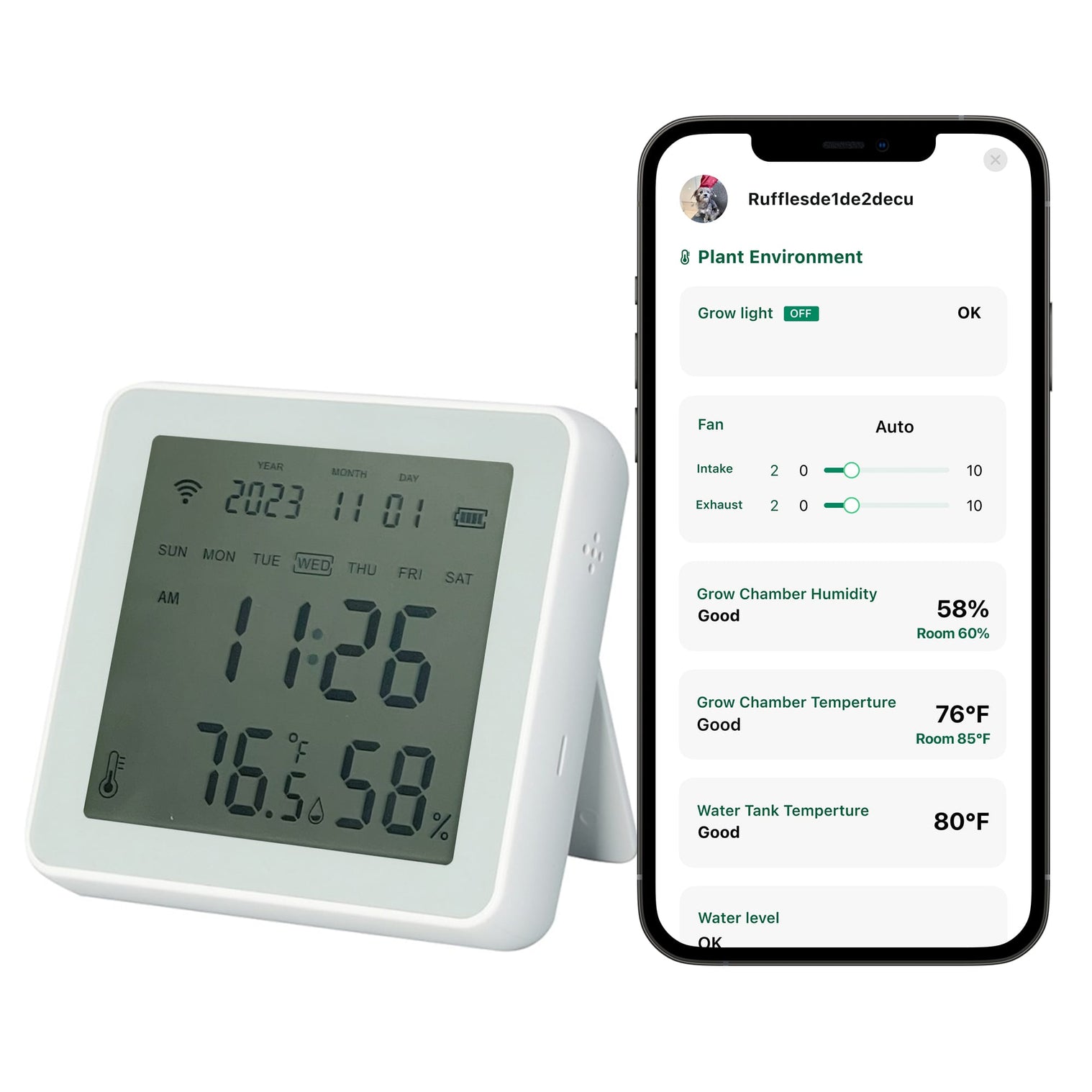 Humidity Monitor Kit R200 Smart Indoor Humidity Temperature Monitor with LCD Display - Hey abby