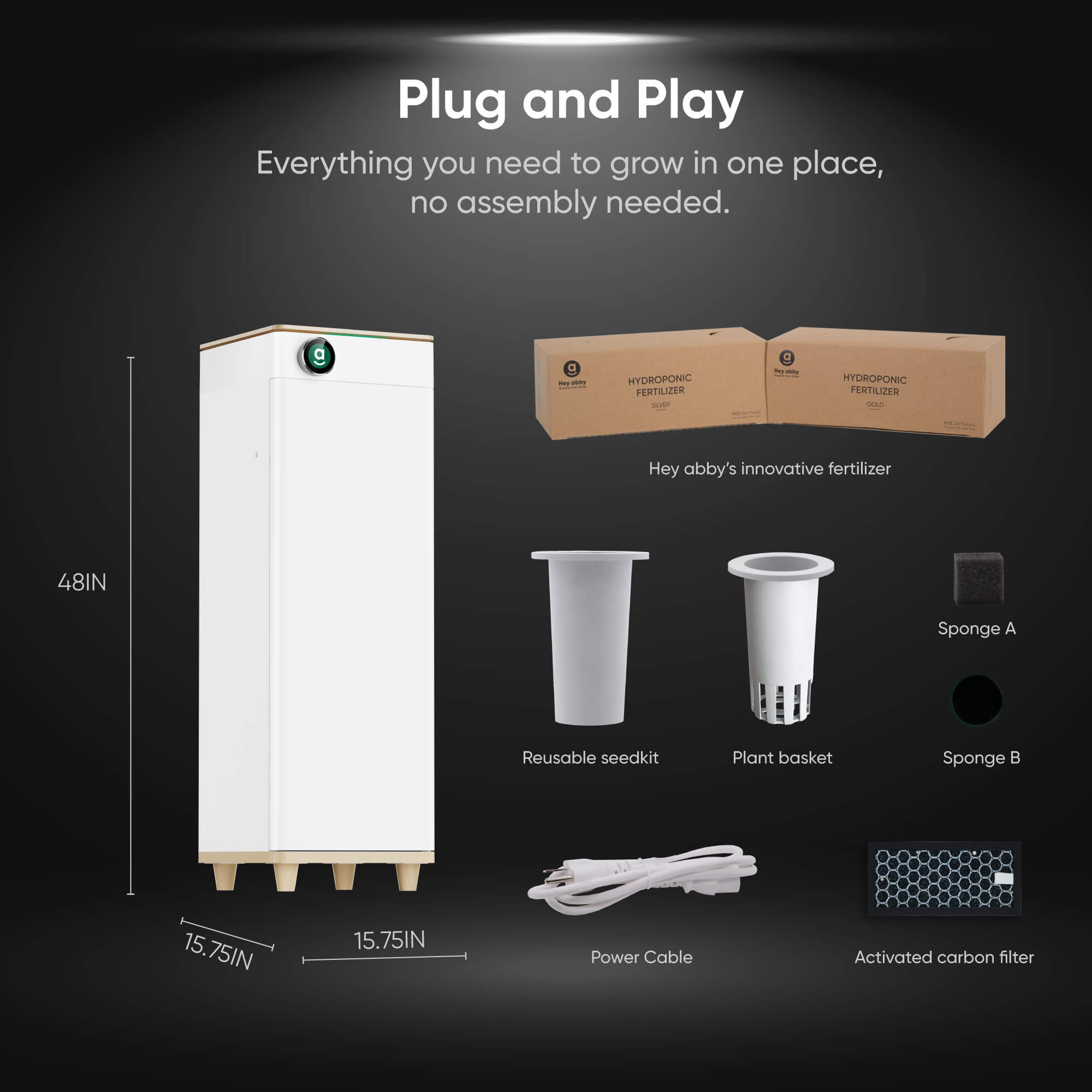 What's included in the Hey abby 420 SE grow box kit