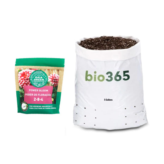 bio365 organic soil + Gaia Green Bloom Boost
