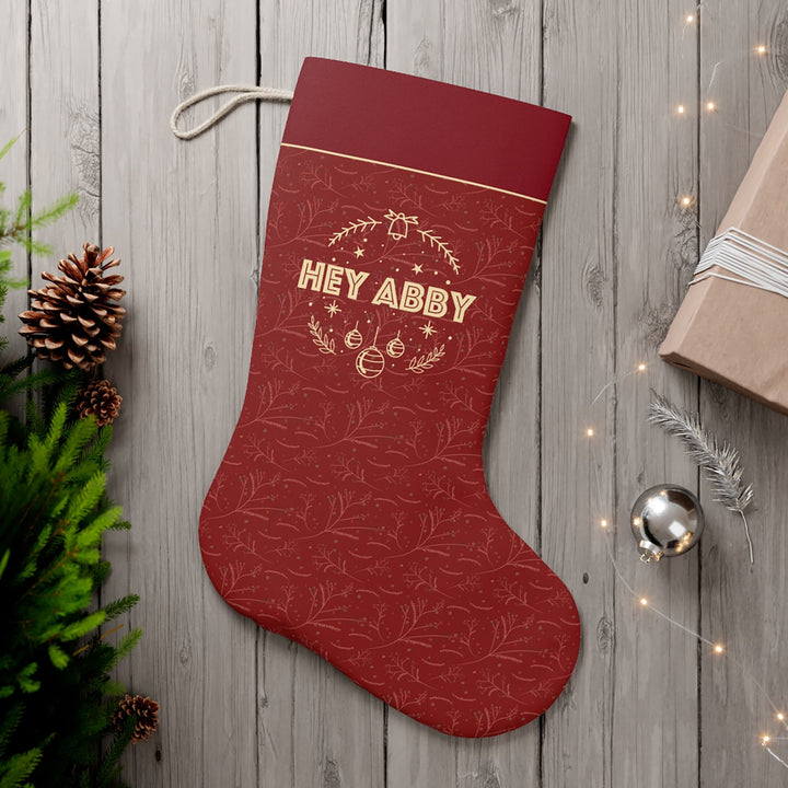 hey abby santa stocking